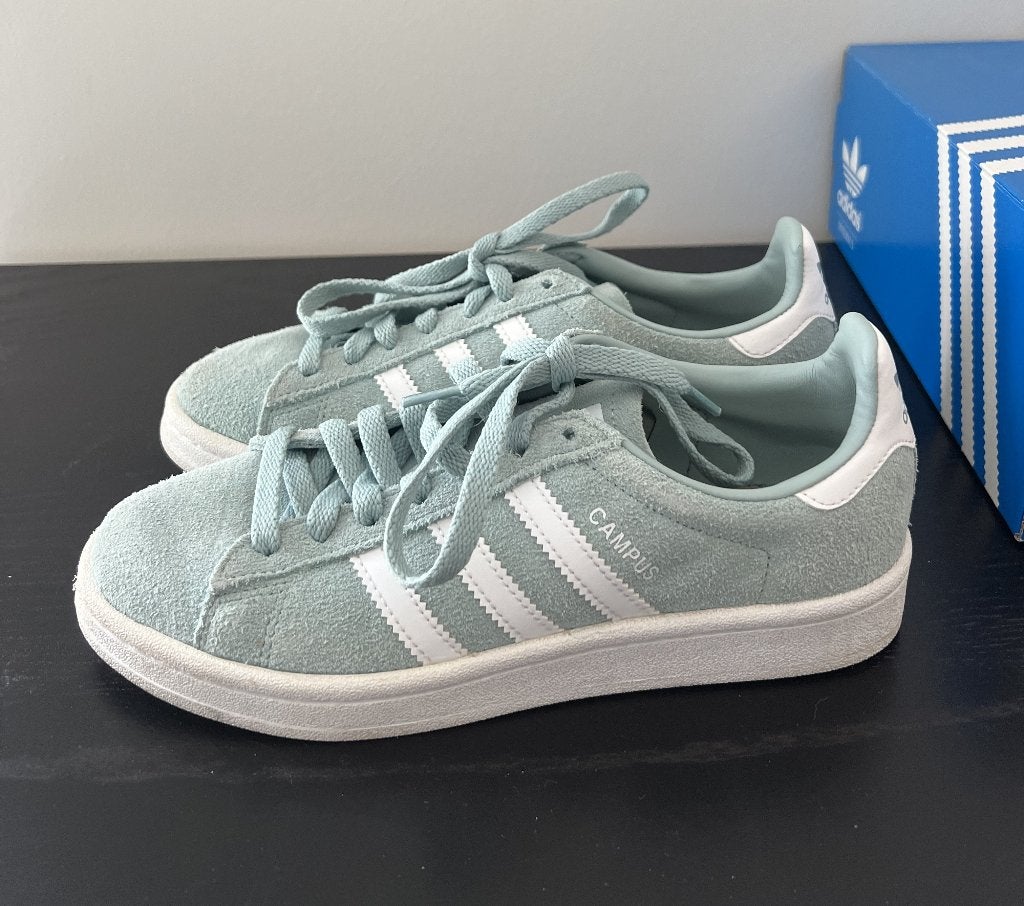 ADIDAS - Campus - mintgroene sneakers - 36 2/3, Groen, Verzenden, Adidas, Sneakers of Gympen