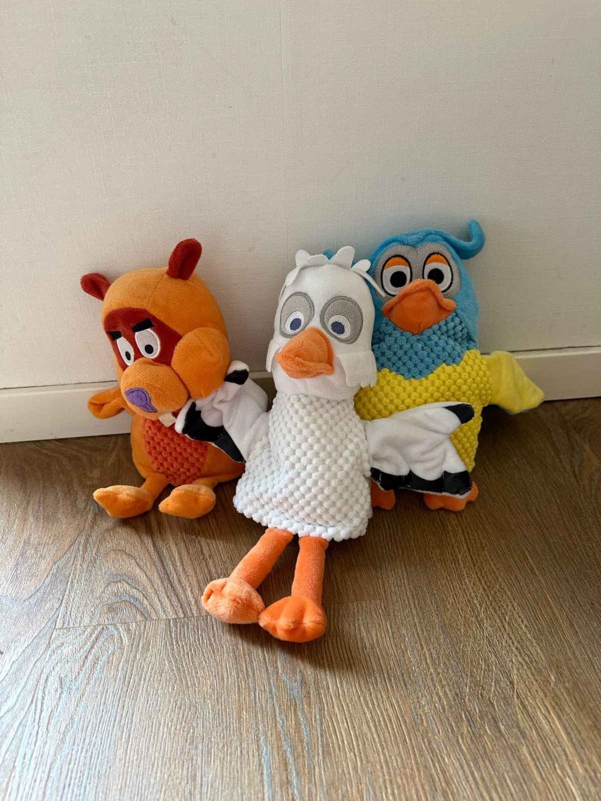 Fabeltjeskrant poppenkastpoppen 3 stuks circa 20 cm, Overige karakters, Overige typen, Ophalen of Verzenden, Zo goed als nieuw