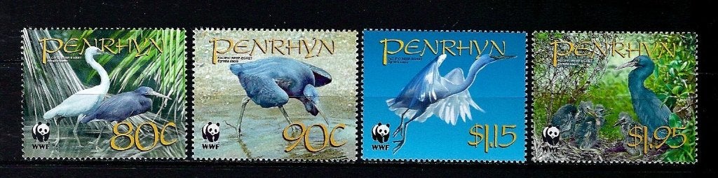 WWF Penrhyn uit 2008 Postfris (reiger), Ophalen of Verzenden, Postfris, Dier of Natuur