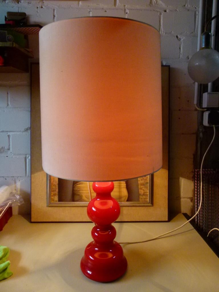 vintage Holmegaard bubble tafellamp glas mid-century, Huis en Inrichting, Ophalen, Glas, Zo goed als nieuw, Mid-century