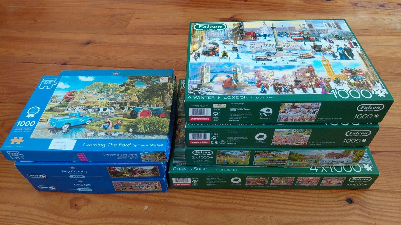Diverse GIBSONS & FALCON Puzzles (1000 stukjes), Ophalen of Verzenden, 500 t/m 1500 stukjes, Gebruikt