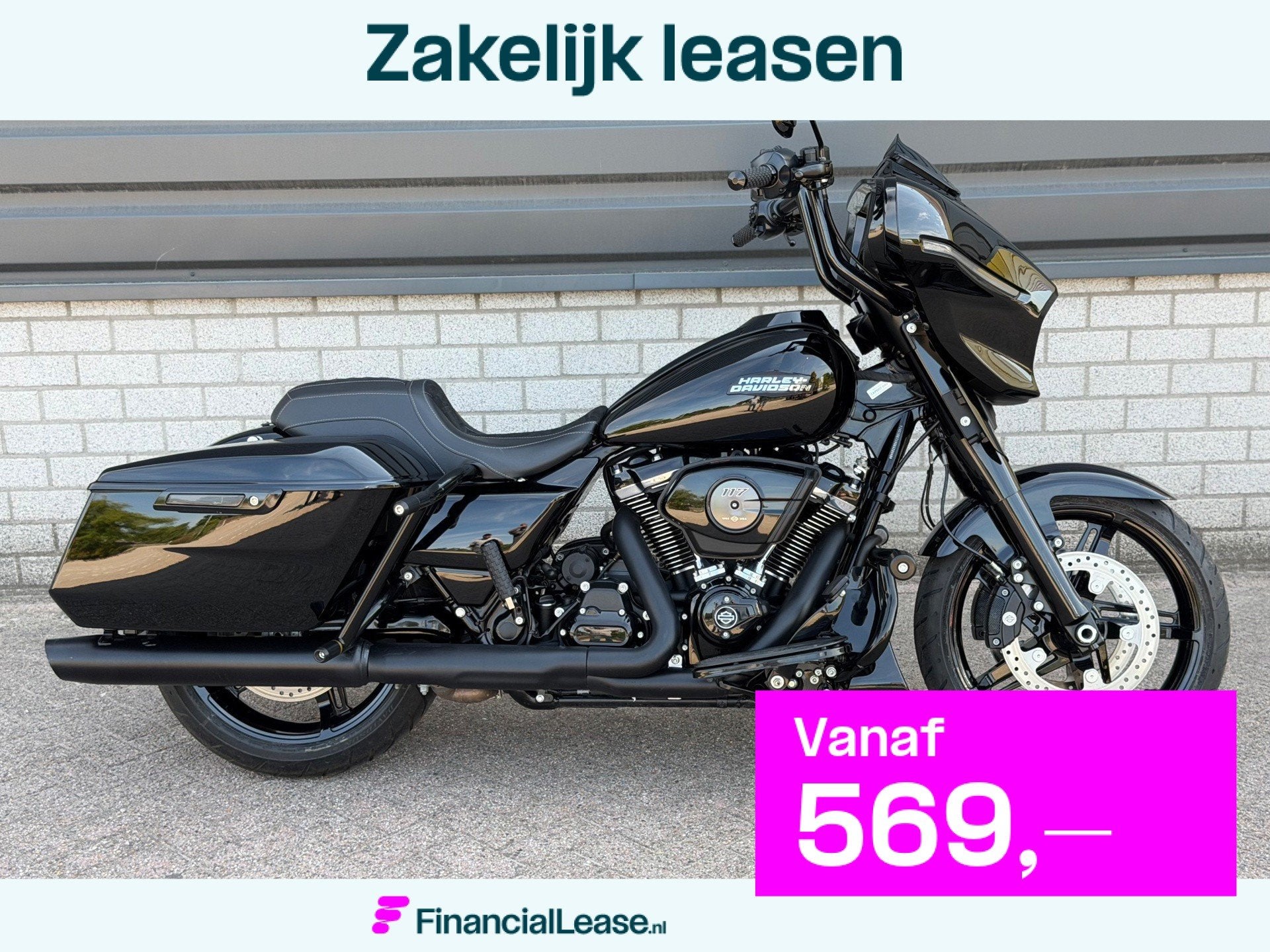 Harley Davidson FLHX Street Glide 117 BLACK EDITION BJ 2025, Bedrijf, Meer dan 35 kW, Toermotor, 1923 cc