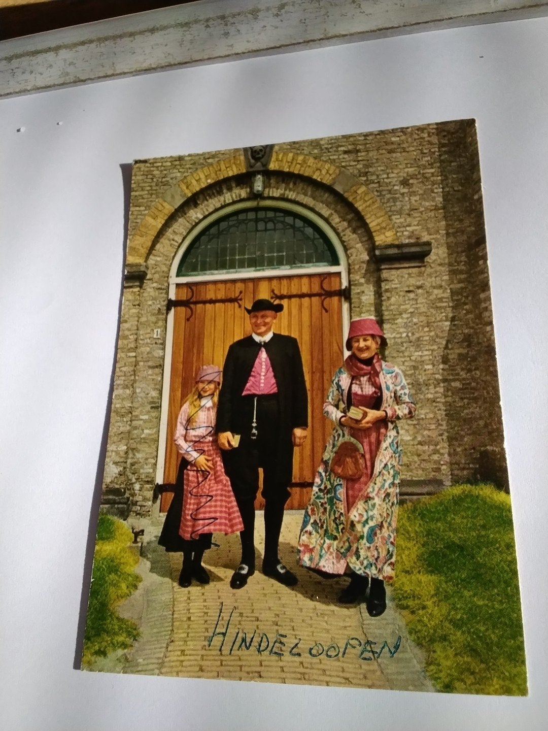 Ansichtkaart Hindeloopen - Kerk uit de 17e eeuw, Ophalen of Verzenden, 1940 tot 1960, Gelopen, Friesland