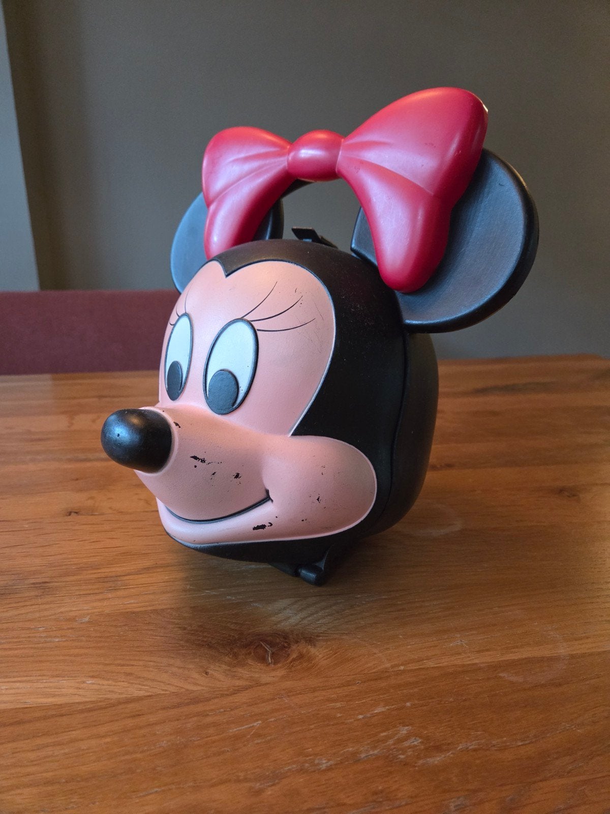 Vintage Minnie Mouse lunchbox met drinkbeker, Ophalen of Verzenden, Mickey Mouse, Gebruikt