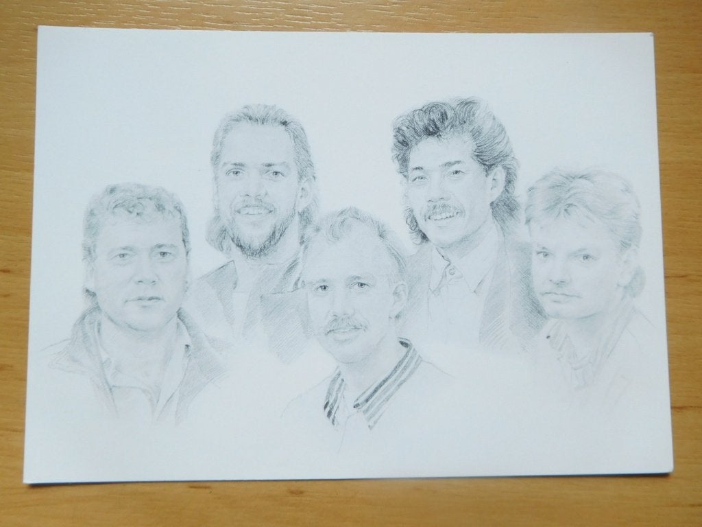 fotokaart muziekgroep Major Dundee band Oosterhout, Verzenden, Zo goed als nieuw, Foto of Kaart