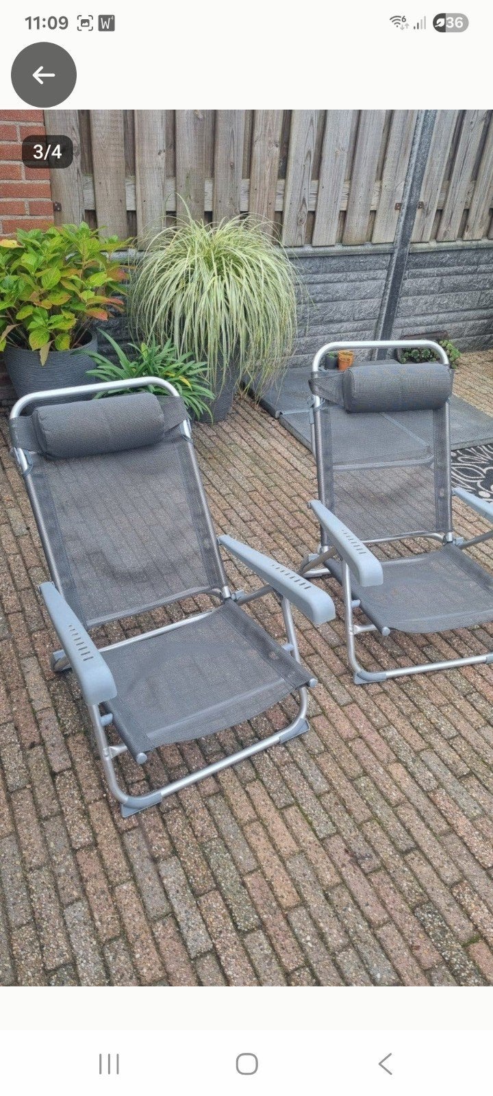 mooie strandstoeltjes in goede staat, Ophalen, Campingstoel