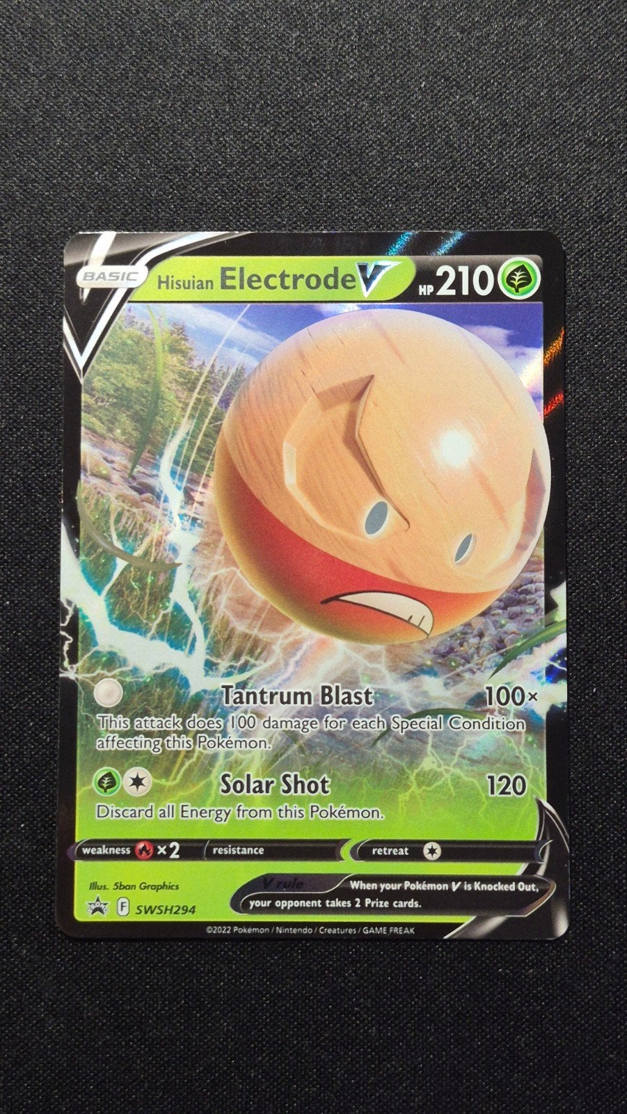 Hisuian Electrode V SWSH294 – Sword & Shield Black Star Prom, Verzenden, Zo goed als nieuw, Losse kaart