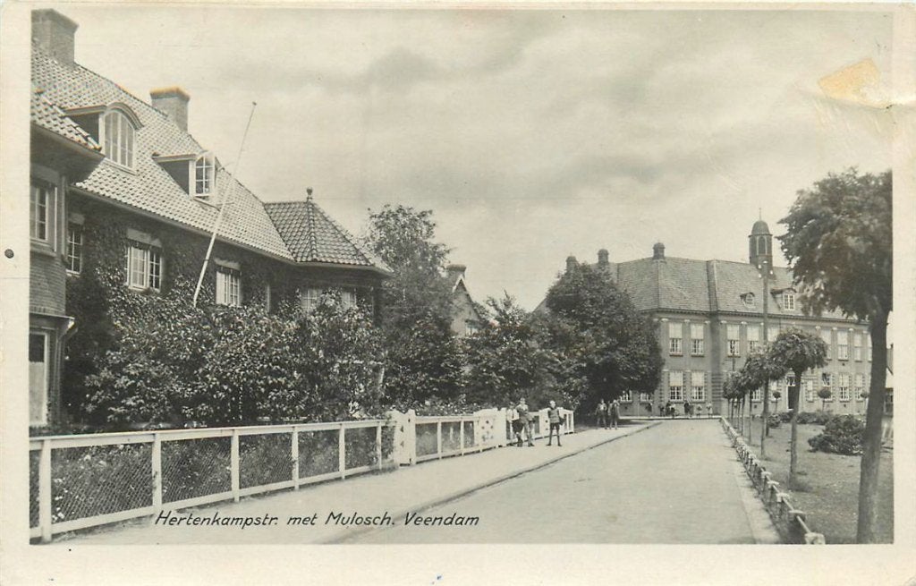702-003-035 Veendam Mulo Hertenkampschool, Verzenden, Voor 1920, Groningen