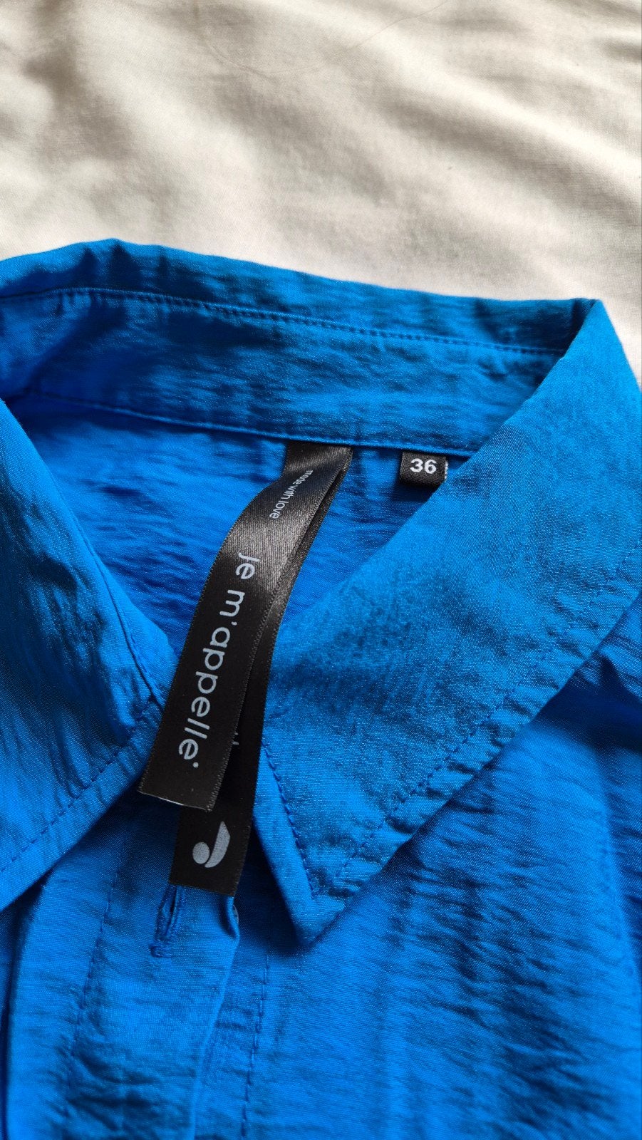 Blauwe blouse van Je m'appelle, maat 36 (S), Kleding | Dames, Blouses en Tunieken, Blauw, Ophalen of Verzenden, Zo goed als nieuw