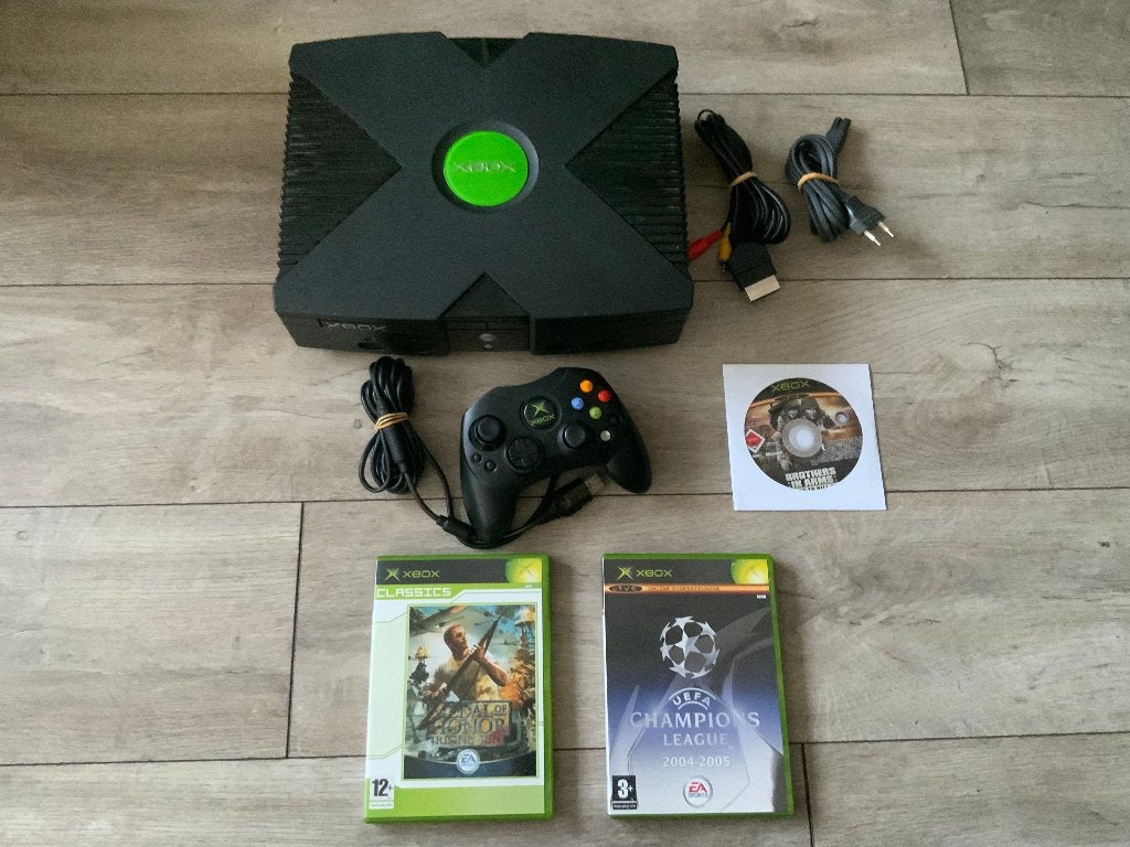 Xbox Classic / Original met Controller en Spellen, Spelcomputers en Games, Ophalen of Verzenden, Zo goed als nieuw, Met 1 controller