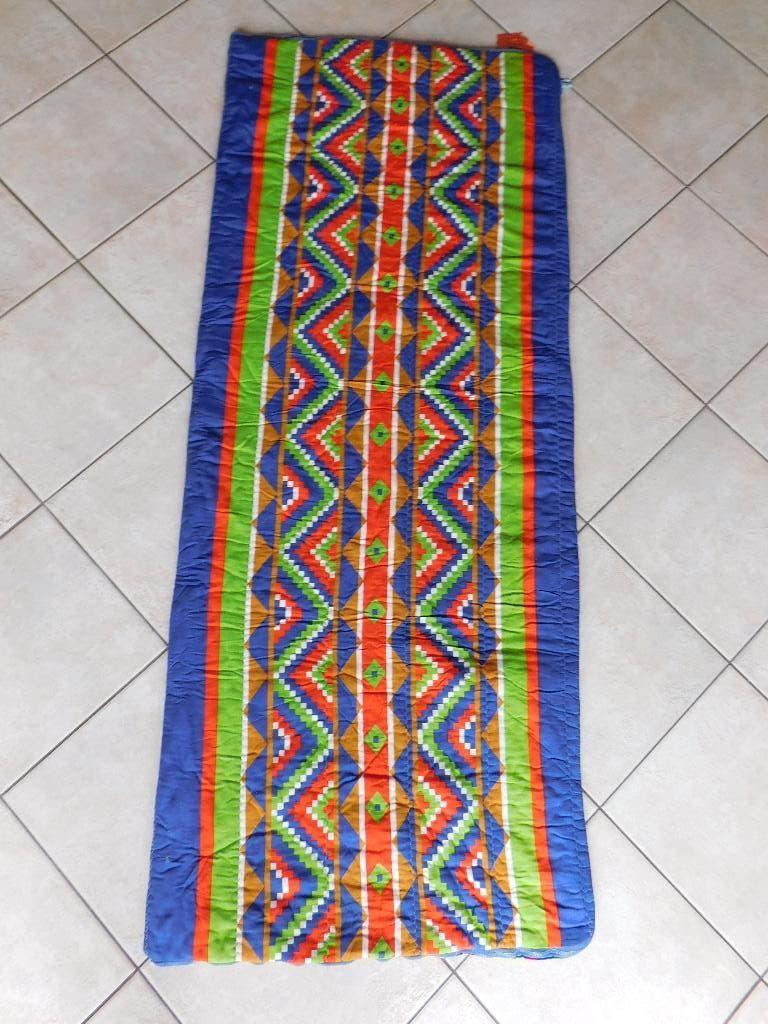 Vrolijke vintage slaapzak van Polydaun (Sweden) in blauw, or, Ophalen of Verzenden, Overige typen
