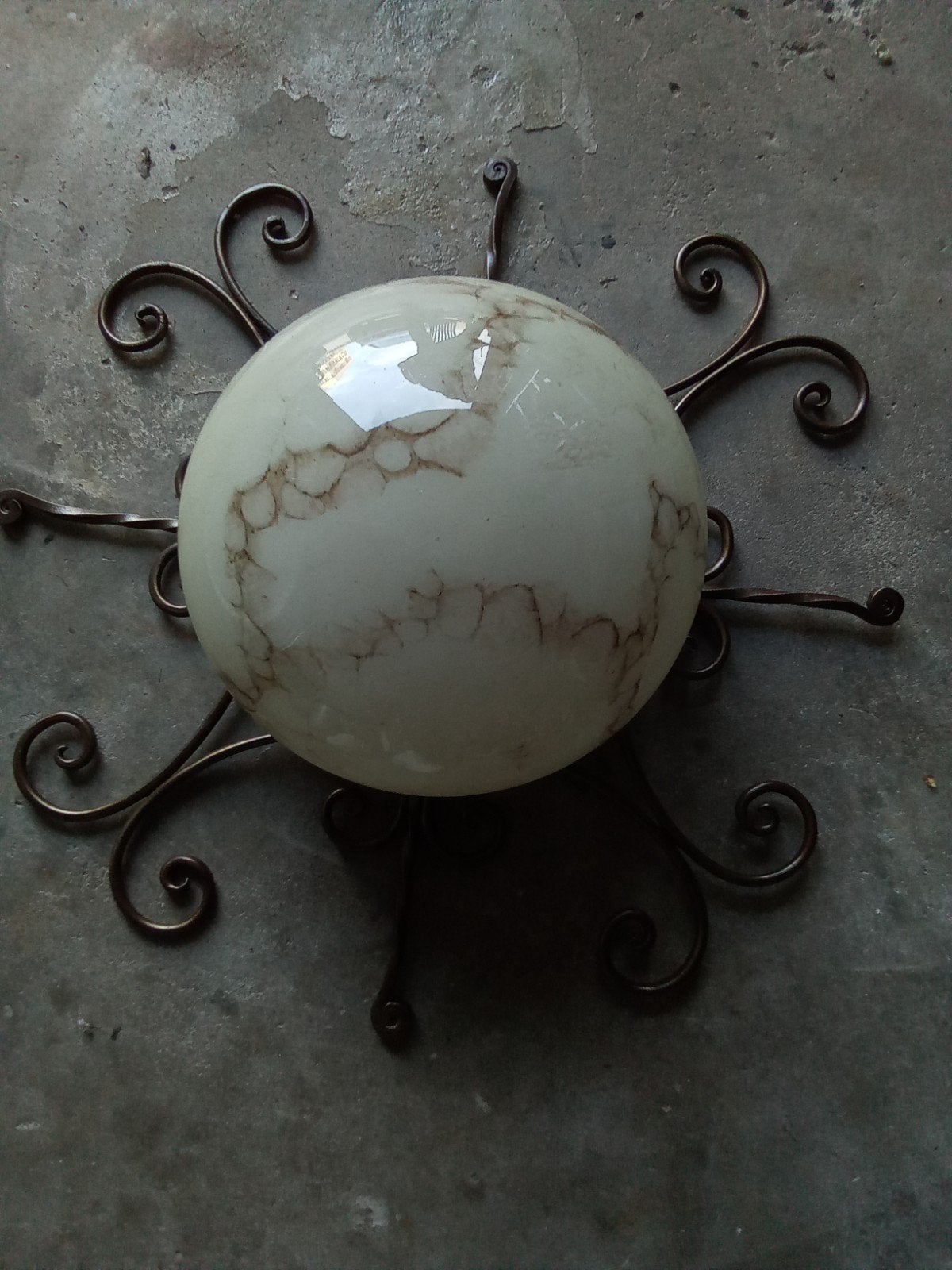 Vintage plafond lamp, Ophalen of Verzenden