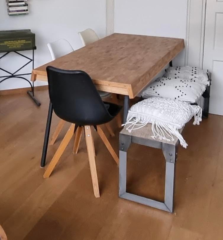 Tafel voor 4-5 personen, Huis en Inrichting, Tafels | Eettafels, Ophalen, Gebruikt, 150 tot 200 cm, Rechthoekig