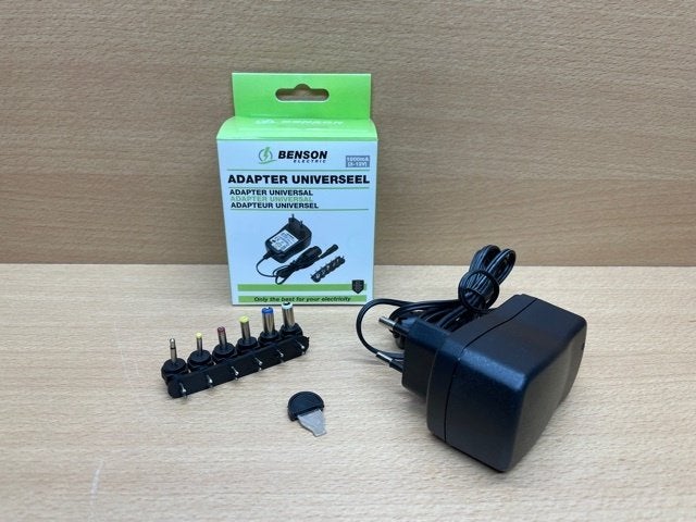 Adapter multivolt universeel 1000 mAmp., Eddiys, Espel, Nieuw, Info@eddiys.eu