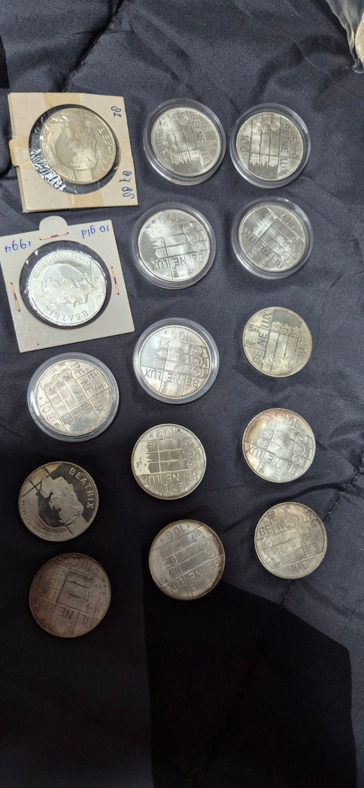 Zilveren 10 Gulden en 10 Euro Munten, Ophalen of Verzenden, Koningin Beatrix, 10 gulden, Zilver