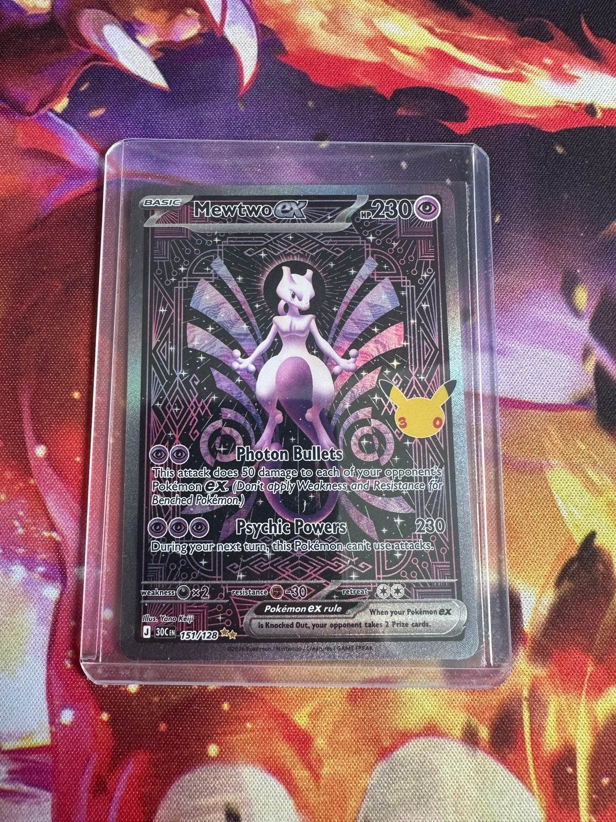 Mewtwo 151/128 NM, Ophalen of Verzenden, Zo goed als nieuw