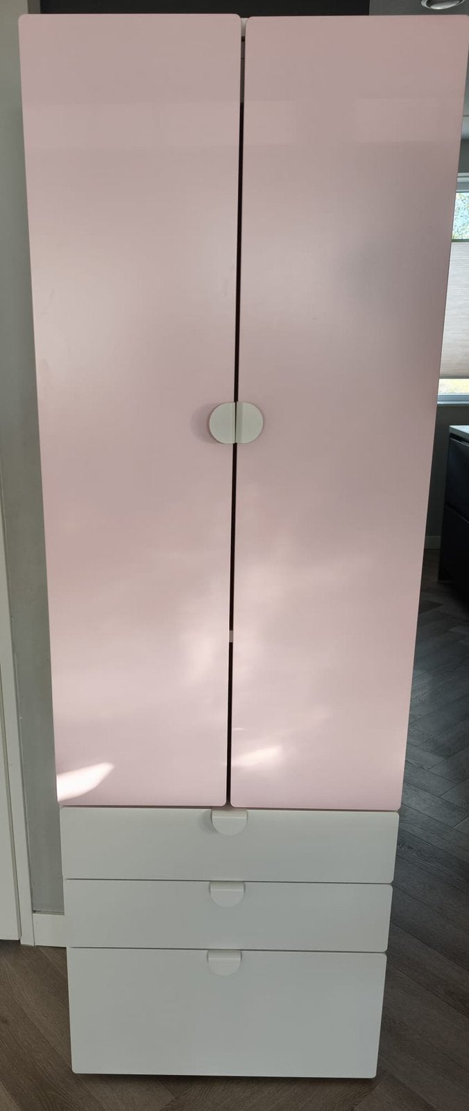 Ikea Småstad / Platsa kledingkast met bovenkastjes, Ophalen, Zo goed als nieuw, 50 tot 70 cm, 105 cm of meer
