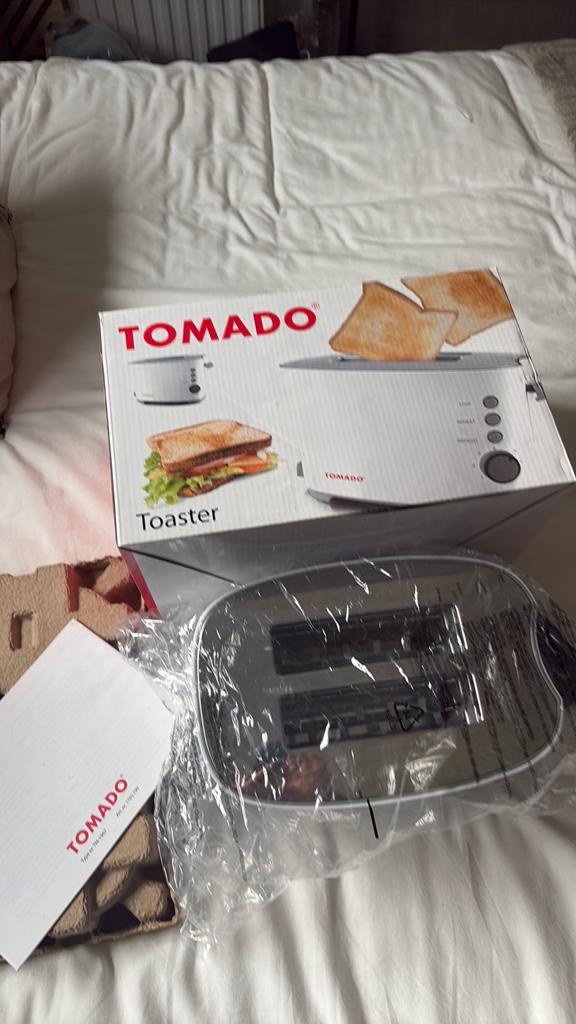 Broodrooster TOMADO, Overige typen, Ophalen of Verzenden, Nieuw, Wit