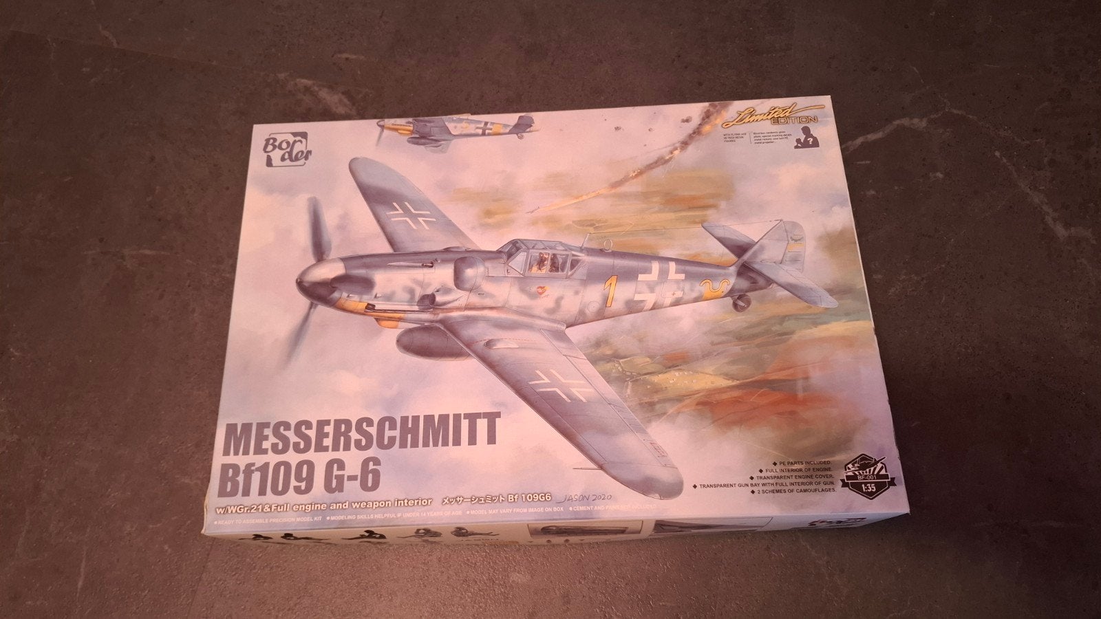 Border Model BF109 G6 Limited Edition Vliegtuigmodel, Overige merken, Nieuw, Ophalen of Verzenden, Groter dan 1:72