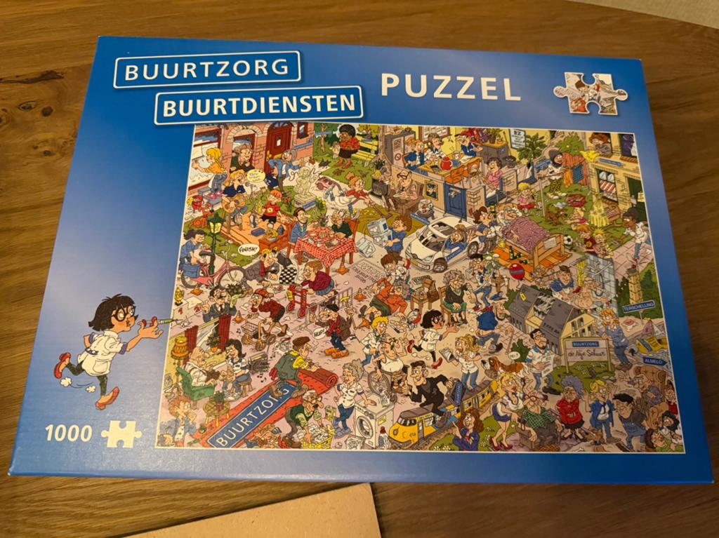 Buurtzorg puzzel 1000 stukjes, Ophalen of Verzenden, 500 t/m 1500 stukjes, Nieuw, Legpuzzel