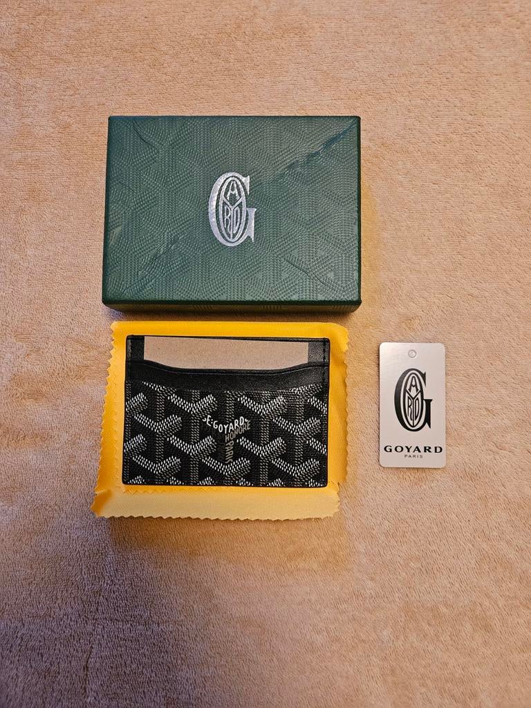 Goyard Card Holder, Ophalen of Verzenden, Zo goed als nieuw, Zwart, Leer