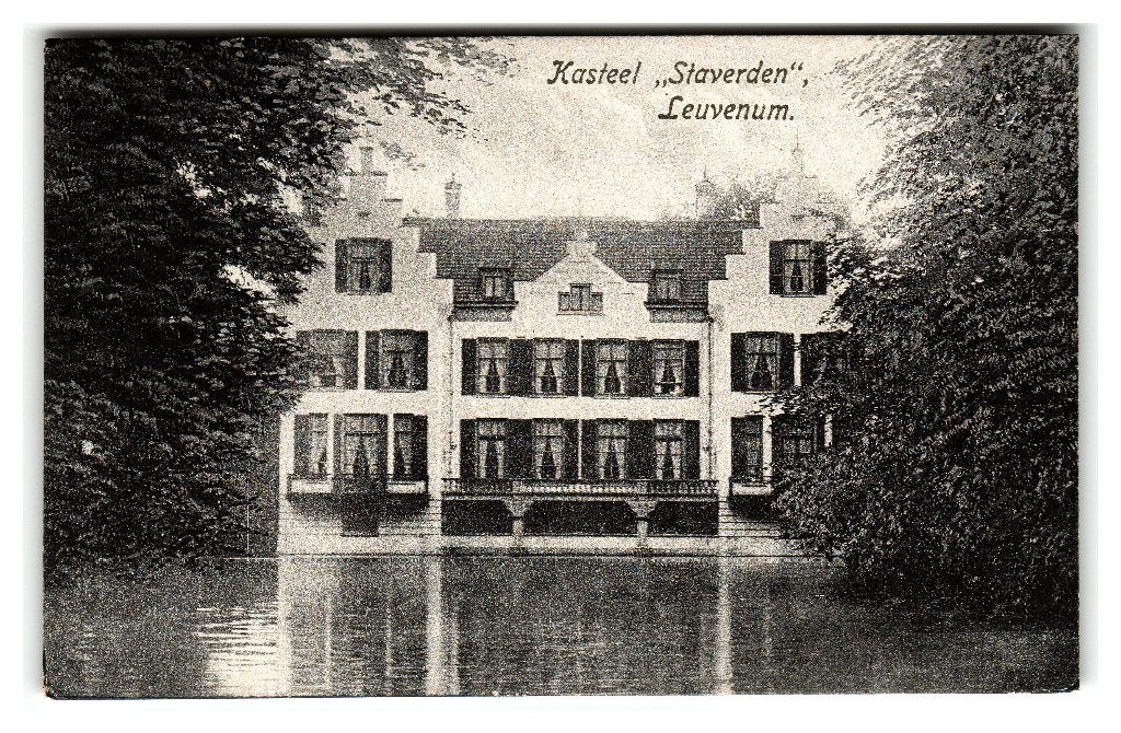 Leuvenum, Kasteel "Staverden", Ophalen of Verzenden, 1920 tot 1940, Gelopen, Gelderland
