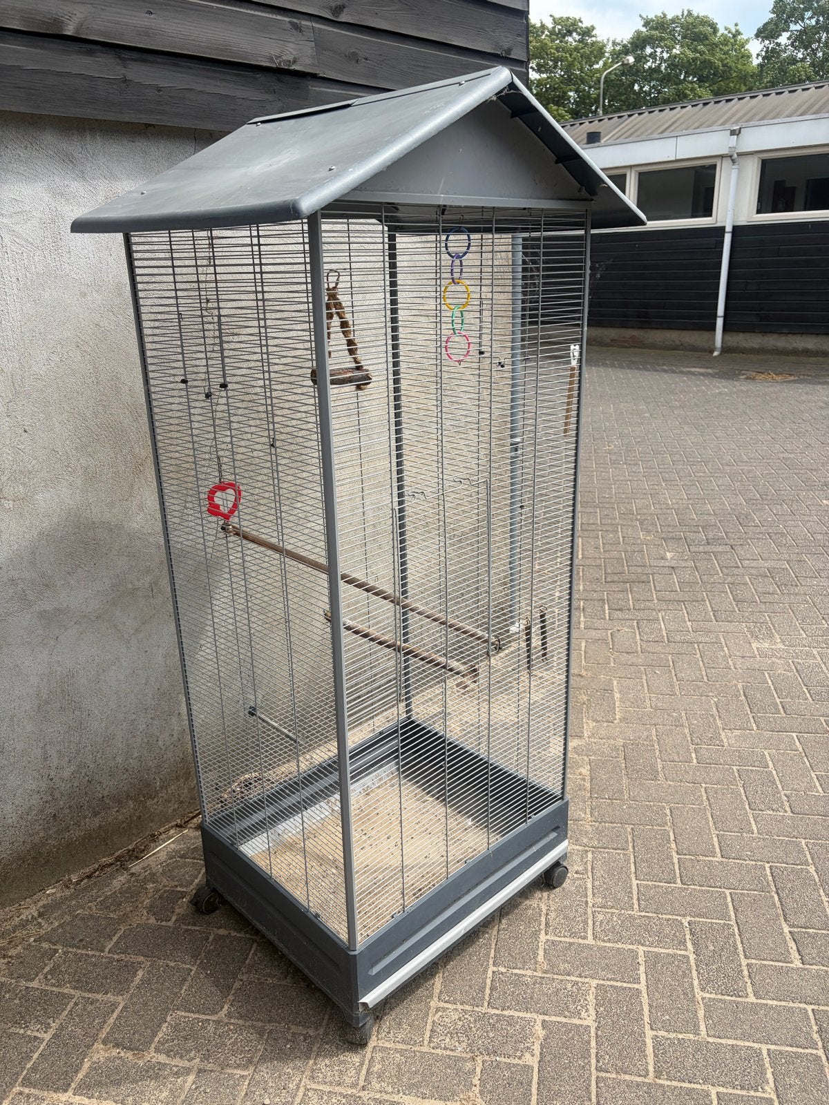 Vogel kooi, Dieren en Toebehoren, Ophalen, Zo goed als nieuw, Metaal, Vogelkooi