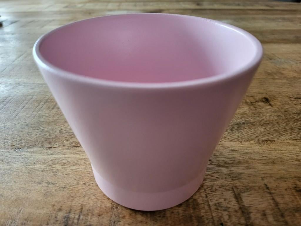 Licht roze kleurige nieuwe bloempot, Rond, Nieuw, Ophalen of Verzenden, Balkon
