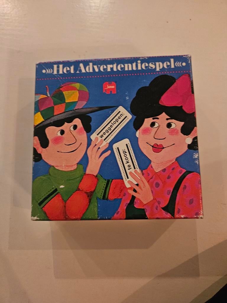 Het Advertentiespel - Vintage Gezelschapsspel, Vijf spelers of meer, Ophalen of Verzenden, Gebruikt, Jumbo