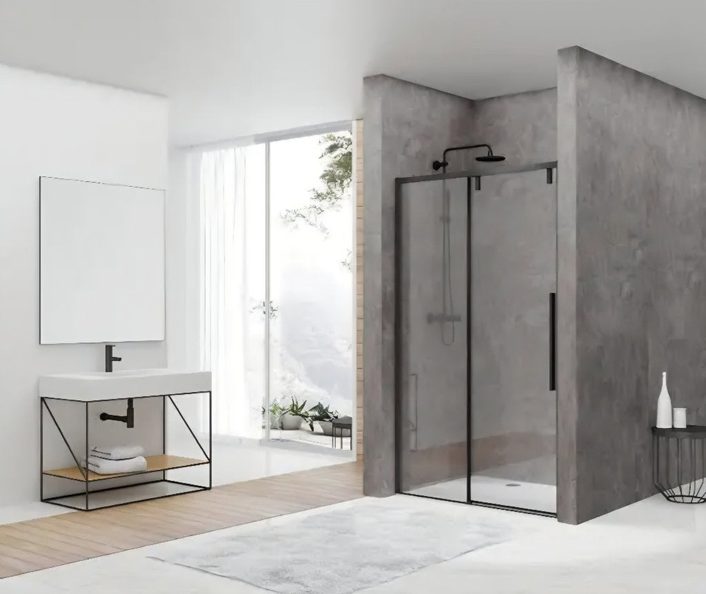 Douchedeur Schuifdeur, Ophalen, Nieuw, Glas, Douche