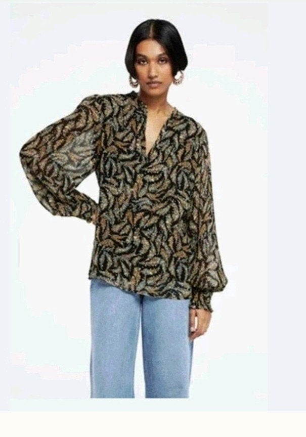 Fabienne Chapot Cliff Ruffle top/ blouse maat 38 *nieuw *, Kleding | Dames, Fabienne Chapot, Ophalen of Verzenden, Nieuw, Maat 38/40 (M)