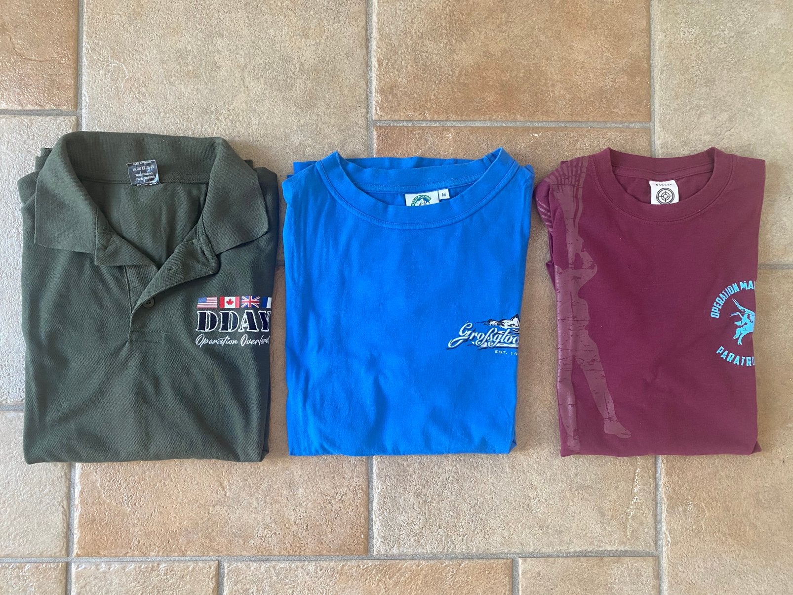 Shirts van Operatie Market Garden, Grossglockner en DDay, Ophalen of Verzenden, Zo goed als nieuw, Maat 48/50 (M)