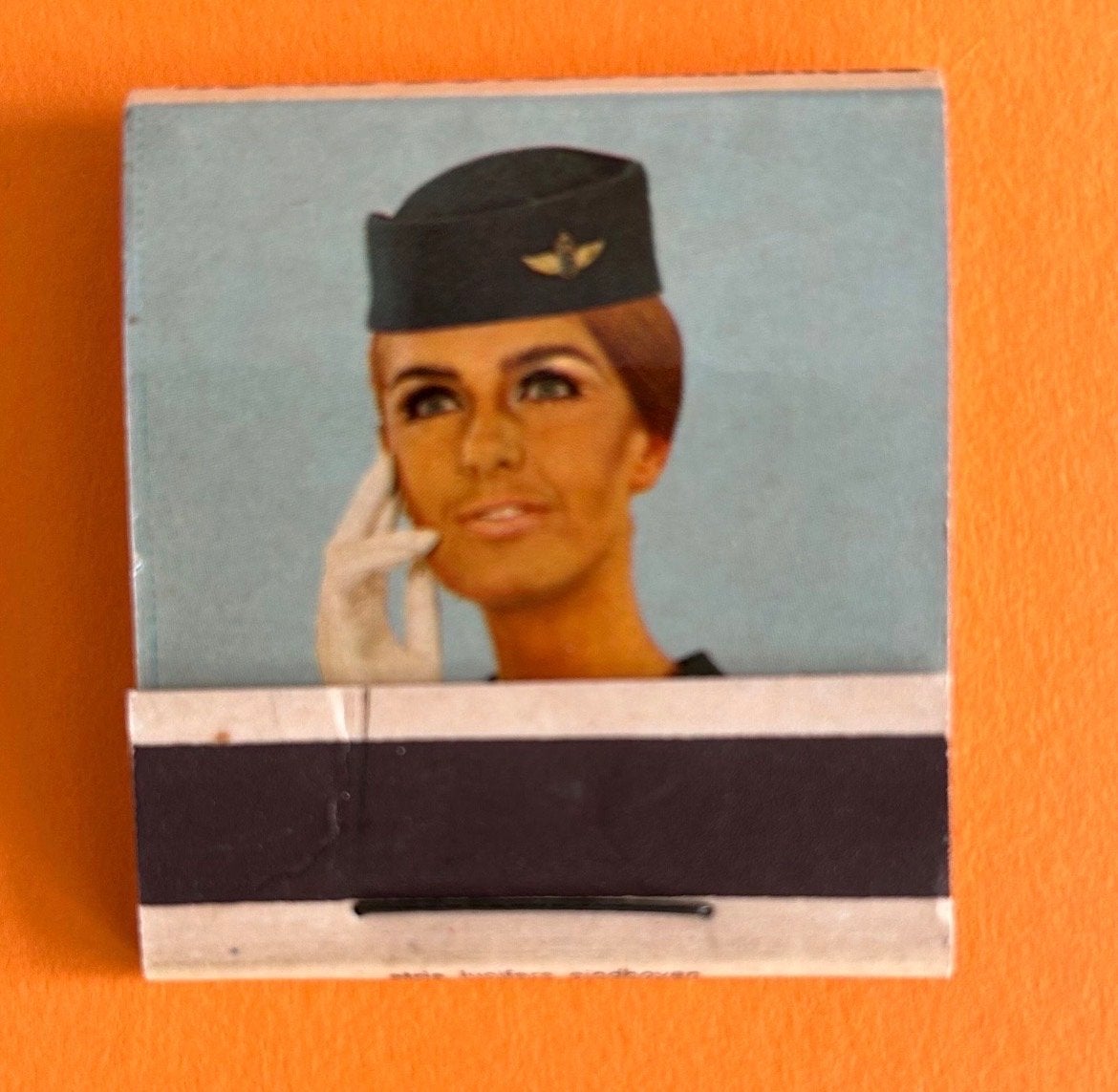 Retro KLM Lucifers - Vintage Vliegtuig Stewardess, Ophalen of Verzenden, Gebruikt, Overige typen