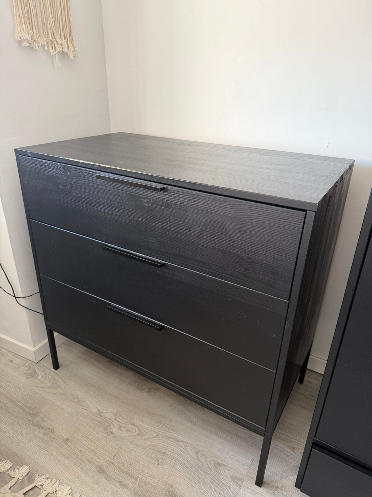 Zwarte ladekast/commode WOOOD, Ophalen, Gebruikt, Commode