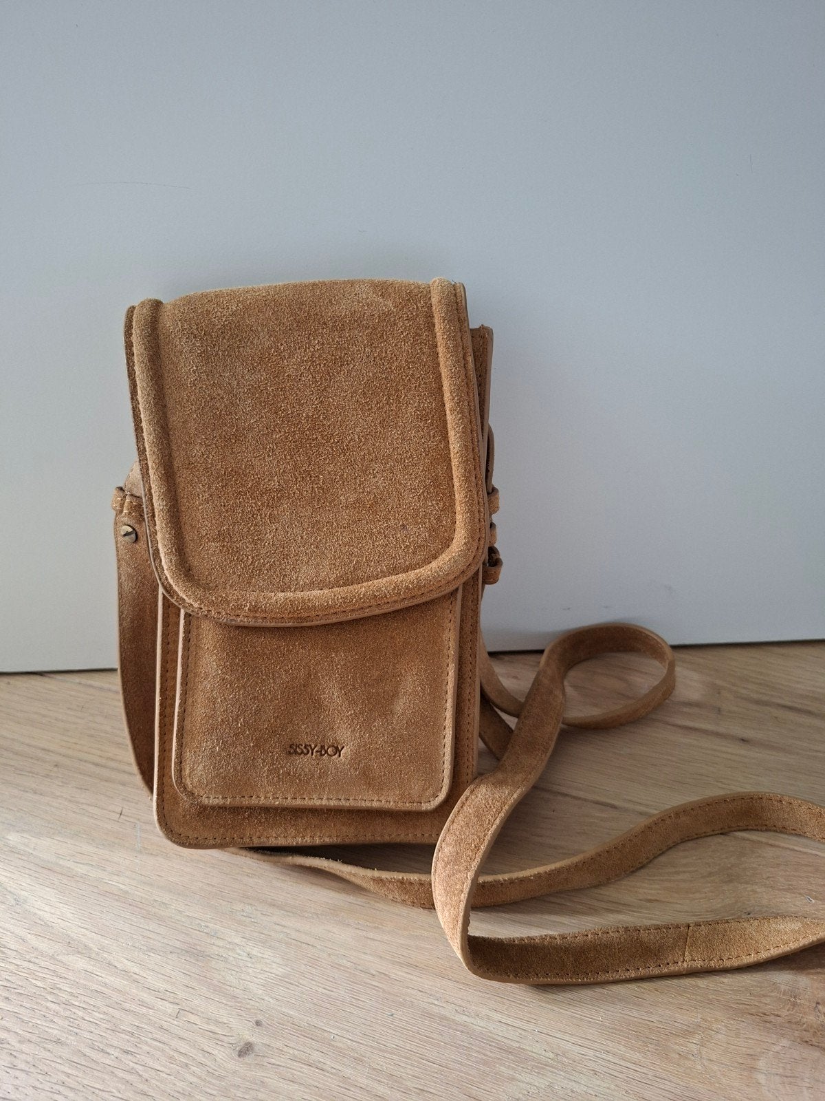 Sissy-Boy suède crossbody - Zo goed als nieuw, Ophalen of Verzenden, Zo goed als nieuw, Bruin, Schoudertasje