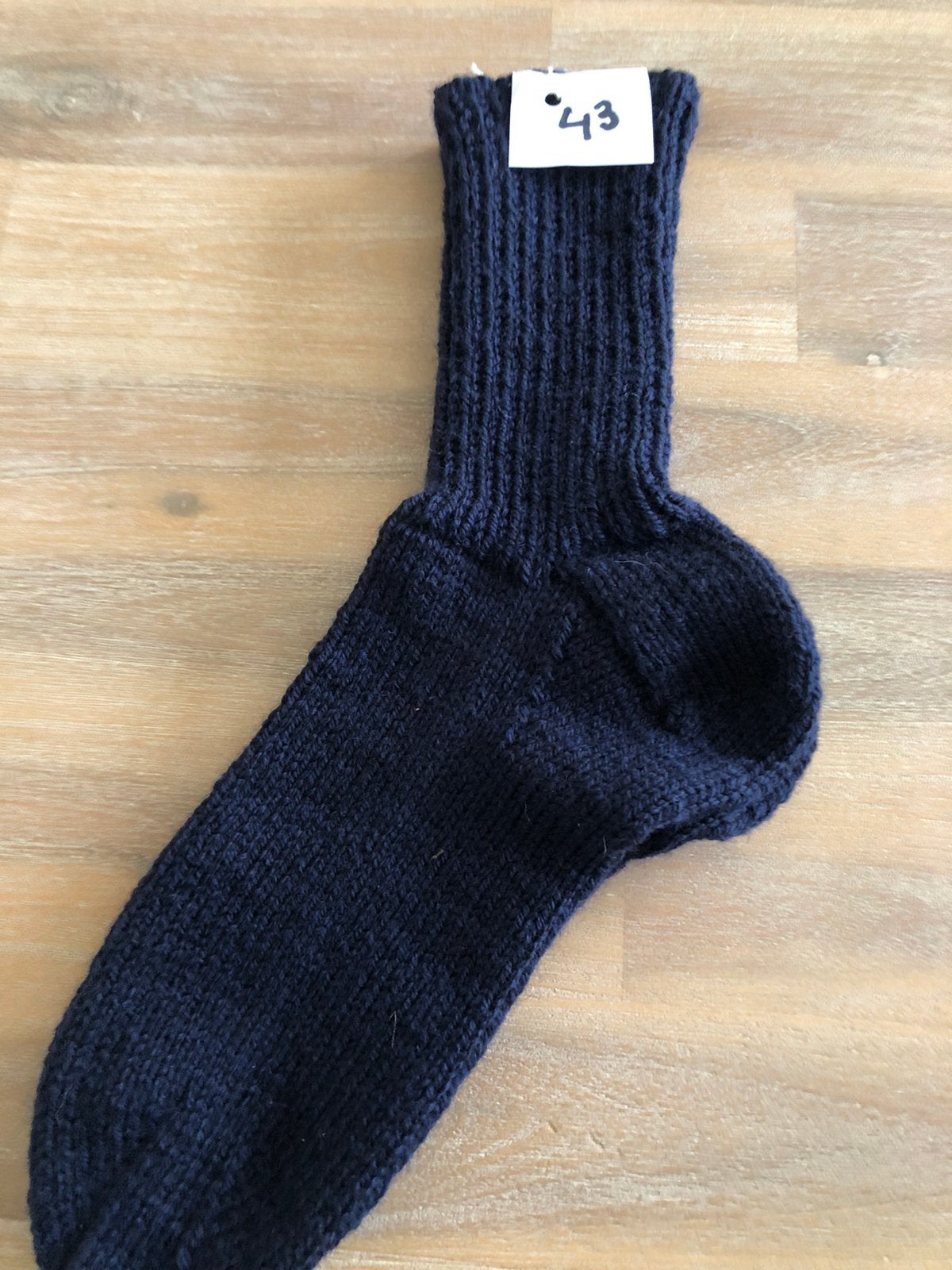 Eigen gebreide sokken maat 43, Ophalen of Verzenden, Nieuw, Maat 43 t/m 46, Blauw