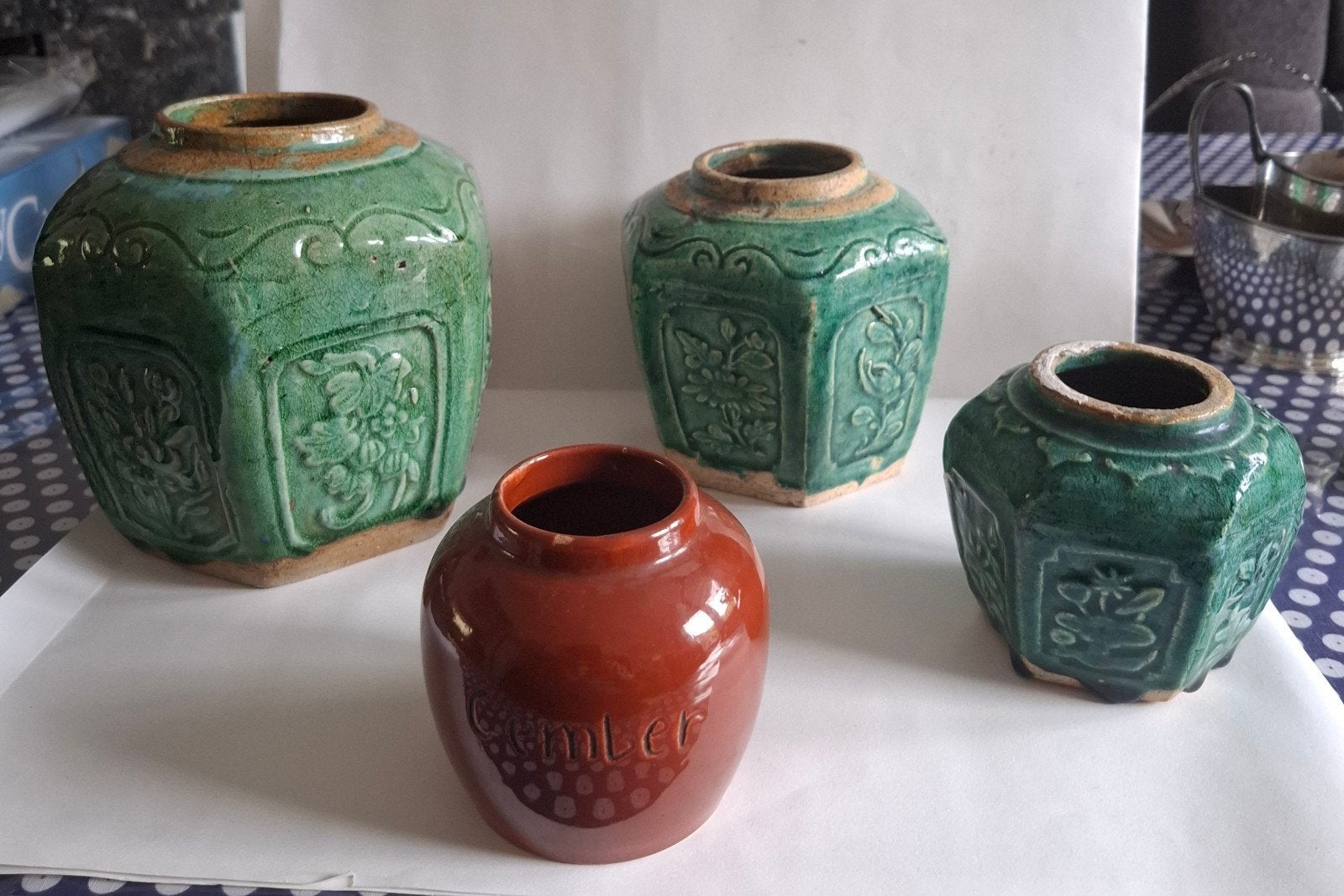 Gemberpotten 4 stuks. € 25,--, Ophalen of Verzenden