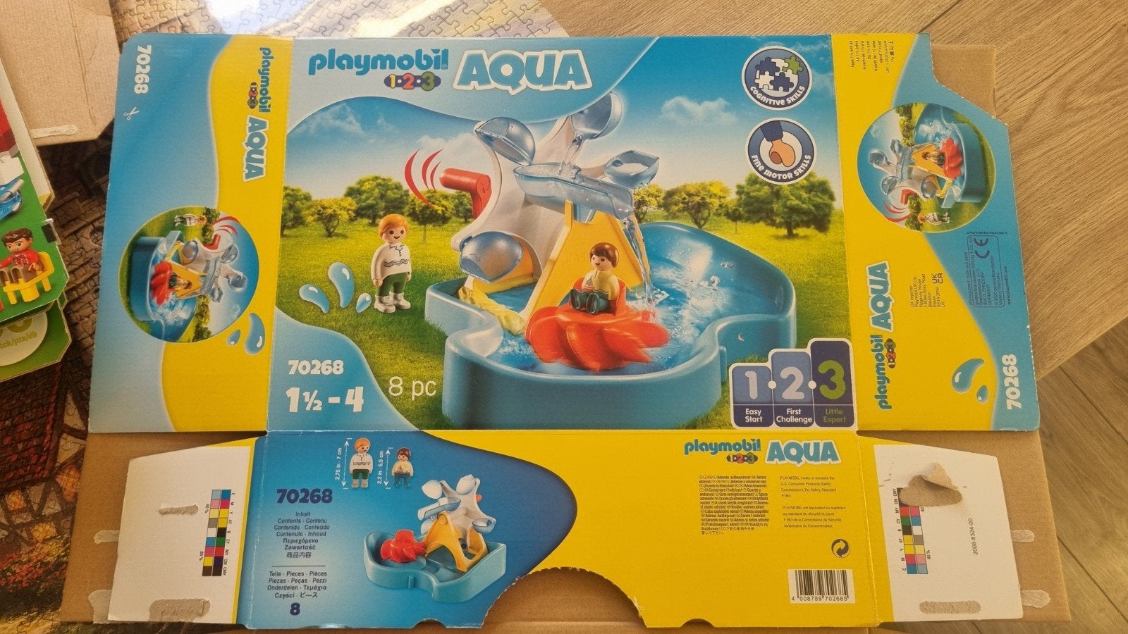 Playmobil 1.2.3 Aqua Waterrad met Glijbaan (70268), Ophalen of Verzenden