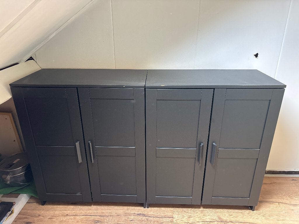 Zwarte ikea kastjes (brimnes), Ophalen, Gebruikt