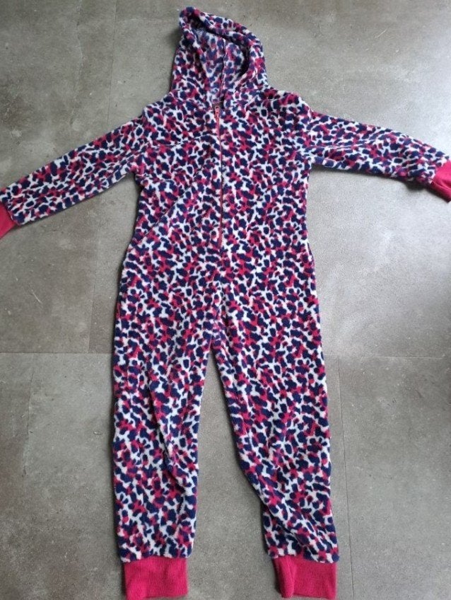 onesie,kinderonesie,huispak,pyjamapak,fleecepak, Kinderen en Baby's, Ophalen of Verzenden, Zo goed als nieuw, Meisje