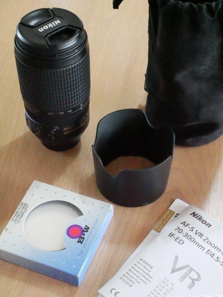 Nikon AF-S Nikkor 70-300mm f/4.5-5.6G VR lens, Audio, Tv en Foto, Fotografie | Lenzen en Objectieven, Nikon, Zo goed als nieuw