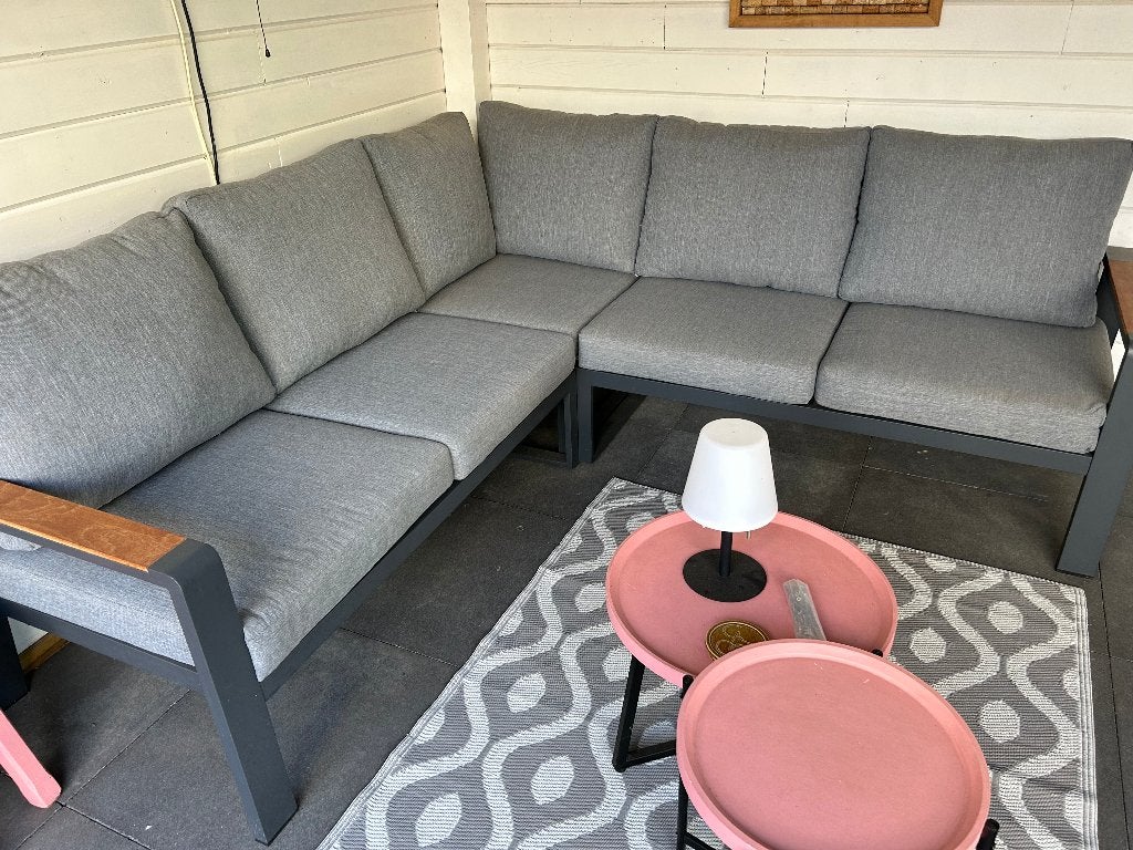 Tuinset, Tuin en Terras, Ophalen, 6 zitplaatsen, Aluminium, Zo goed als nieuw