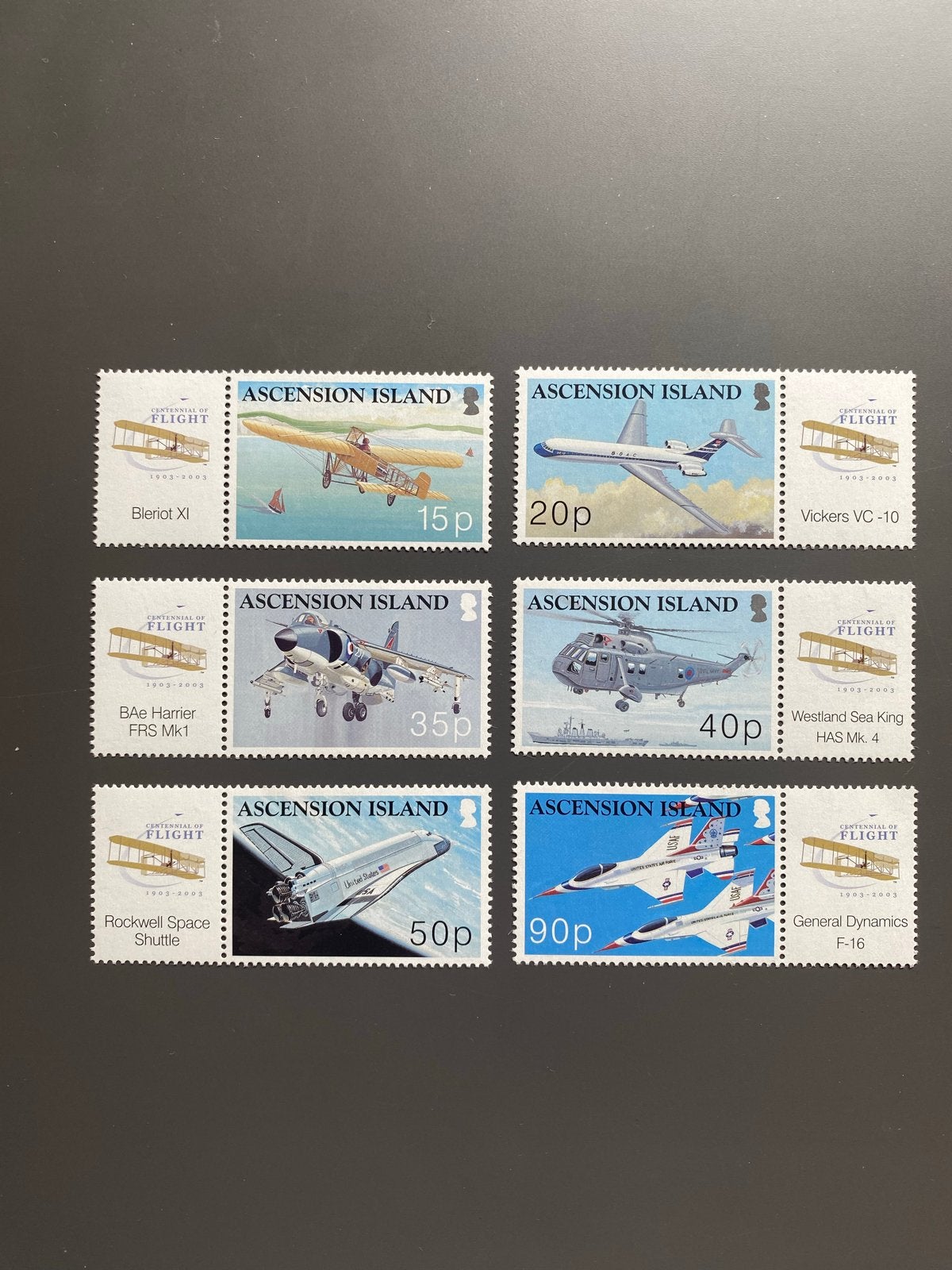 Ascension Island 2003 postzegels - 100 jaar luchtvaart, Ophalen of Verzenden, Postfris, Vliegtuigen