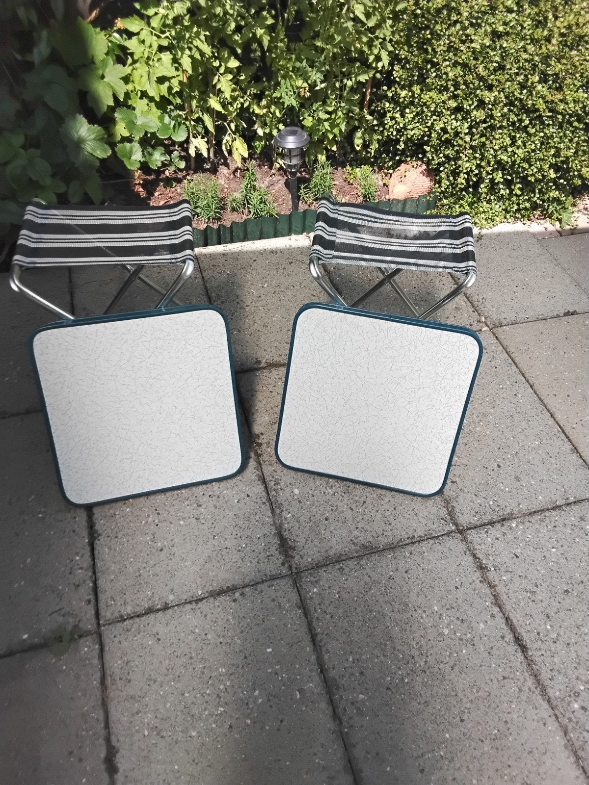 Te koop twee krukjes, Caravans en Kamperen, Ophalen of Verzenden, Campingstoel