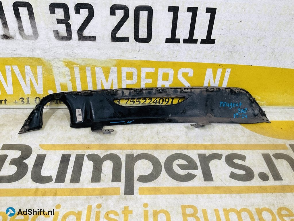 Diffuser Peugeot 208 2019-2024 99915263 Achterbumperlip 2-M6, Bumper
