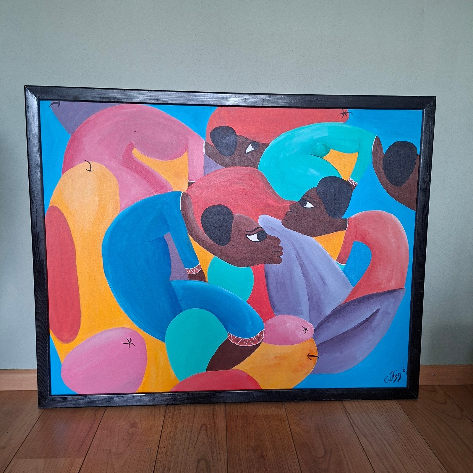 Schilderij Dominique people, Ophalen of Verzenden