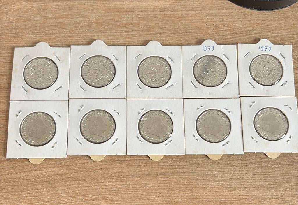 10x unie van utrecht rijksdaalder Juliana 1979, Ophalen of Verzenden, Koningin Juliana, 2½ gulden, Setje