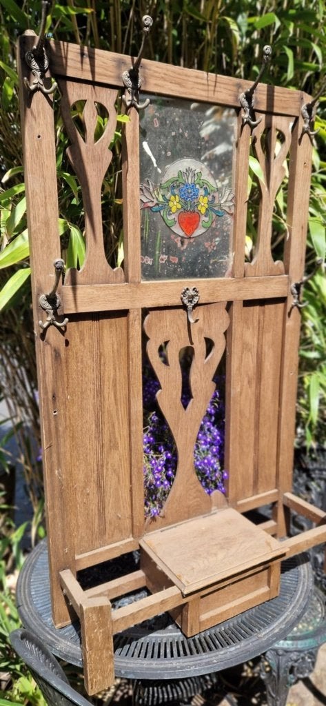 Mooi houten bovendeel van een Franse Kapstok(brocante), Huis en Inrichting, Woonaccessoires | Kapstokken, Gebruikt, 100 tot 150 cm