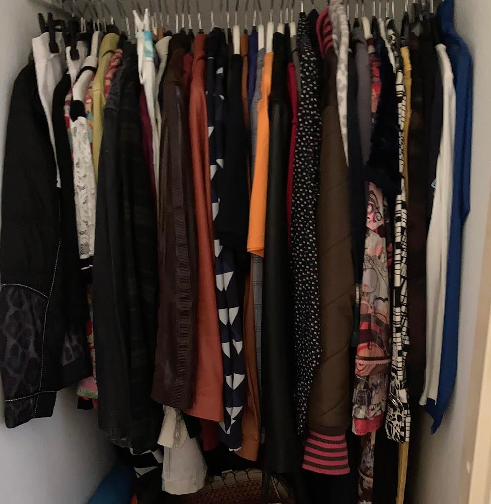 Partij Dames-/Heren-/Kinderkleding Kledingpakket 2e hands, Ophalen of Verzenden, Zo goed als nieuw, Maat 38/40 (M)