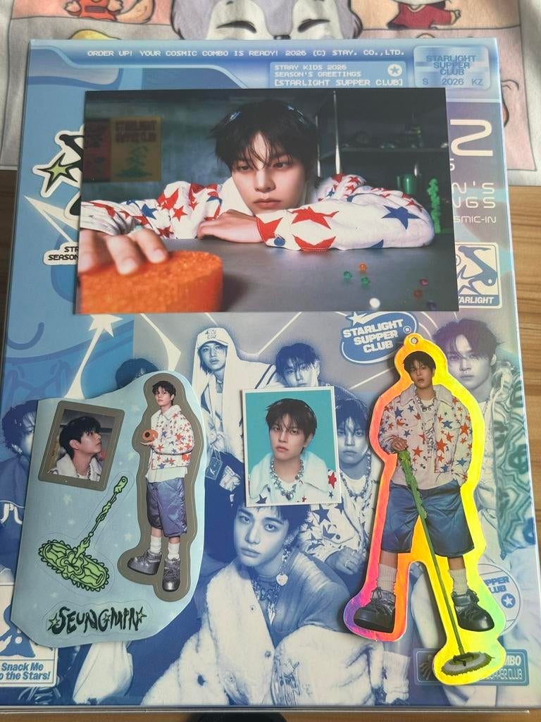 Stray Kids Seungmin pakketje starlight supper club, Ophalen of Verzenden, Zo goed als nieuw, Foto of Kaart